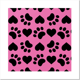 paw love heart 1 Posters and Art